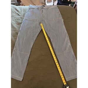 Gap Men's Striped Carpenter Style Jeans With Reinforced Thighs 36x34